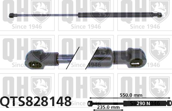 Quinton Hazell QTS828148 - Газовая пружина, упор autospares.lv