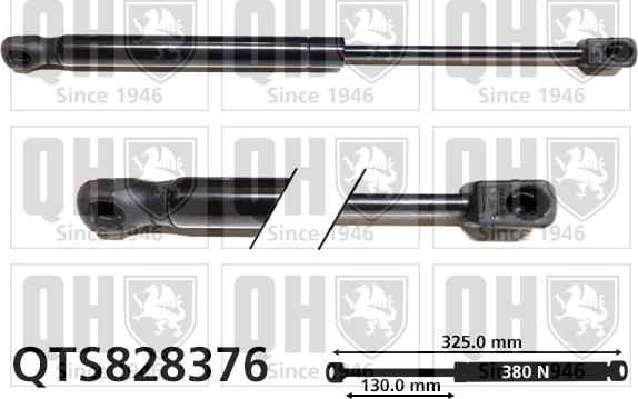 Quinton Hazell QTS828376 - Газовая пружина, капот autospares.lv