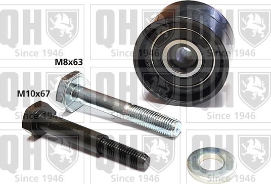 Quinton Hazell QTT1076 - Направляющий ролик, зубчатый ремень ГРМ autospares.lv