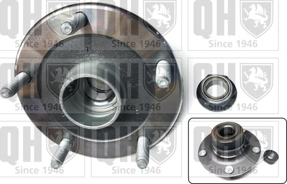 Quinton Hazell QWB1259 - Подшипник ступицы колеса, комплект autospares.lv