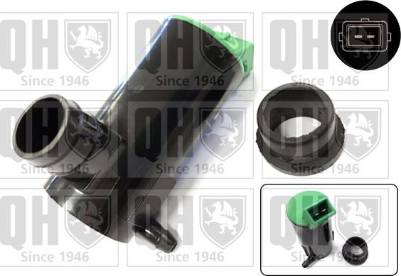 Quinton Hazell QWP020 - Водяной насос, система очистки окон autospares.lv