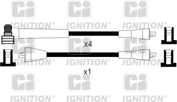 Quinton Hazell XC990 - Комплект проводов зажигания autospares.lv