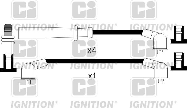 Quinton Hazell XC941 - Комплект проводов зажигания autospares.lv