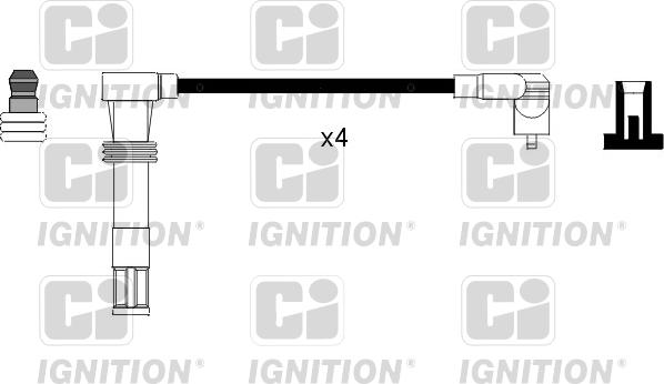 Quinton Hazell XC981 - Комплект проводов зажигания autospares.lv