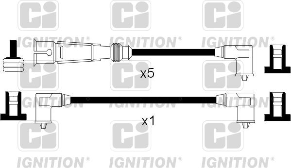 Quinton Hazell XC939 - Комплект проводов зажигания autospares.lv