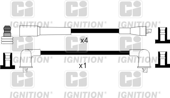 Quinton Hazell XC921 - Комплект проводов зажигания autospares.lv