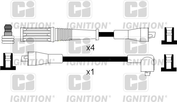 Quinton Hazell XC928 - Комплект проводов зажигания autospares.lv