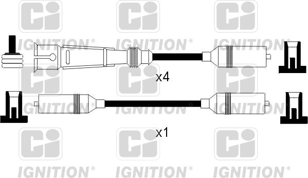 Quinton Hazell XC440 - Комплект проводов зажигания autospares.lv