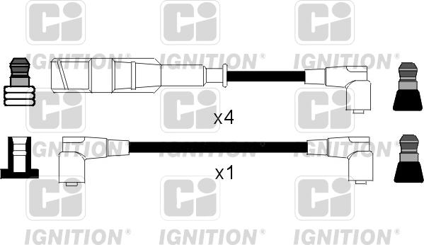 Quinton Hazell XC463 - Комплект проводов зажигания autospares.lv