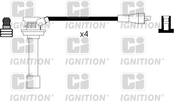 Quinton Hazell XC410 - Комплект проводов зажигания autospares.lv