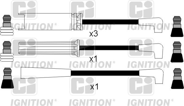 Quinton Hazell XC417 - Комплект проводов зажигания autospares.lv