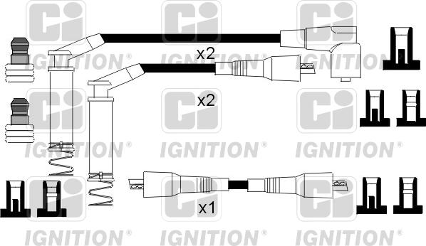 Quinton Hazell XC540 - Комплект проводов зажигания autospares.lv