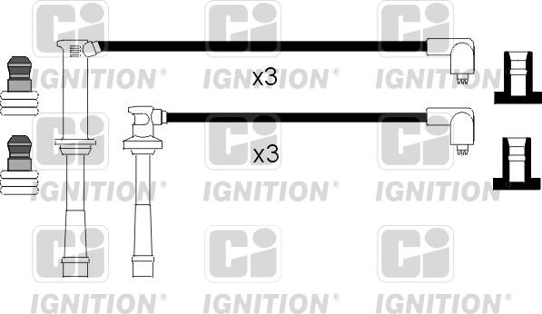 Quinton Hazell XC651 - Комплект проводов зажигания autospares.lv