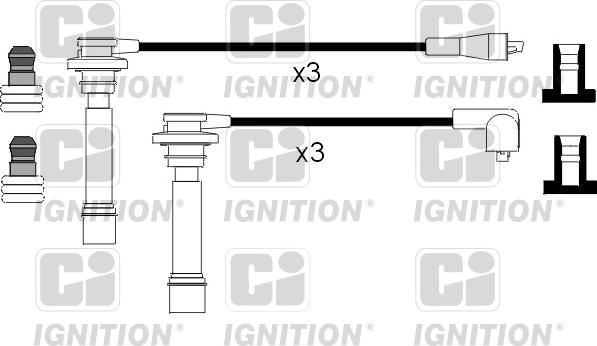 Quinton Hazell XC682 - Комплект проводов зажигания autospares.lv