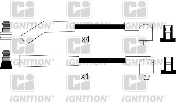 Quinton Hazell XC1056 - Комплект проводов зажигания autospares.lv