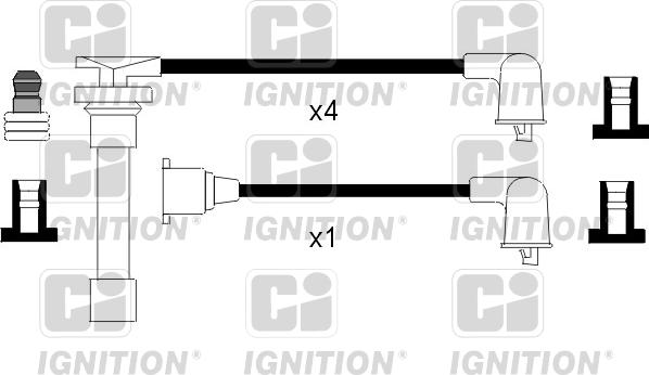 Quinton Hazell XC1109 - Комплект проводов зажигания autospares.lv