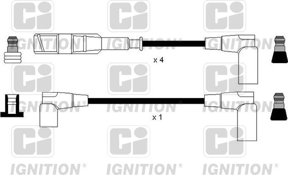 Quinton Hazell XC1134 - Комплект проводов зажигания autospares.lv
