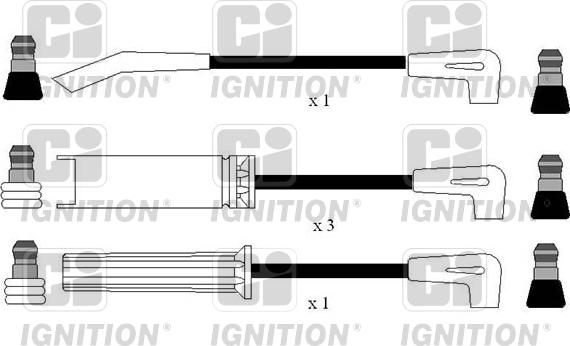 Quinton Hazell XC1172 - Комплект проводов зажигания autospares.lv