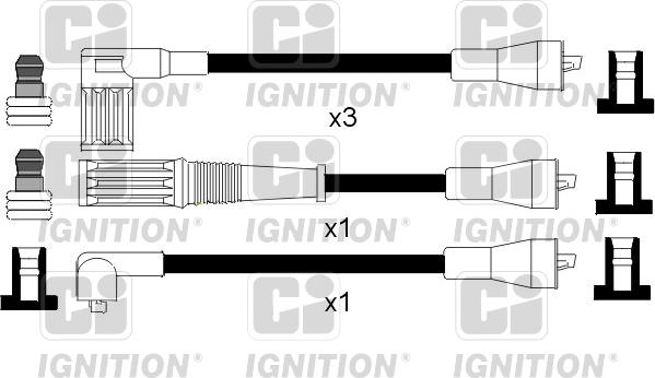 Quinton Hazell XC181 - Комплект проводов зажигания autospares.lv