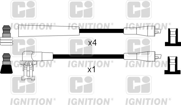 Quinton Hazell XC134 - Комплект проводов зажигания autospares.lv