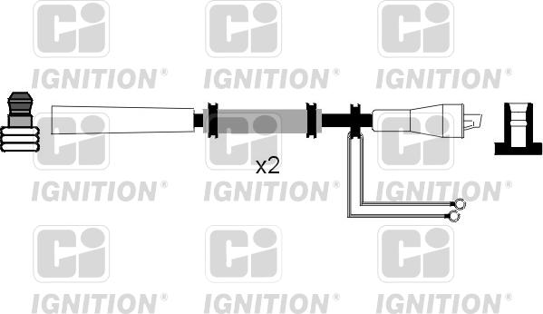 Quinton Hazell XC854 - Комплект проводов зажигания autospares.lv