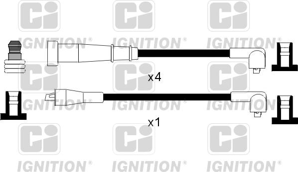 Quinton Hazell XC810 - Комплект проводов зажигания autospares.lv