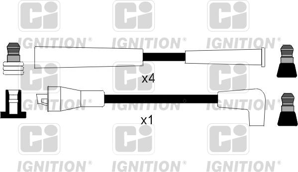 Quinton Hazell XC817 - Комплект проводов зажигания autospares.lv