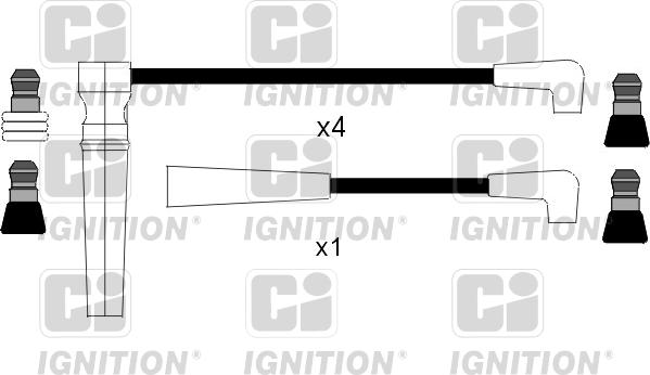 Quinton Hazell XC820 - Комплект проводов зажигания autospares.lv