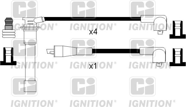 Quinton Hazell XC821 - Комплект проводов зажигания autospares.lv