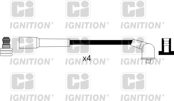 Quinton Hazell XC876 - Комплект проводов зажигания autospares.lv
