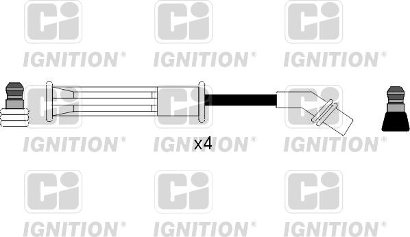 Quinton Hazell XC871 - Комплект проводов зажигания autospares.lv