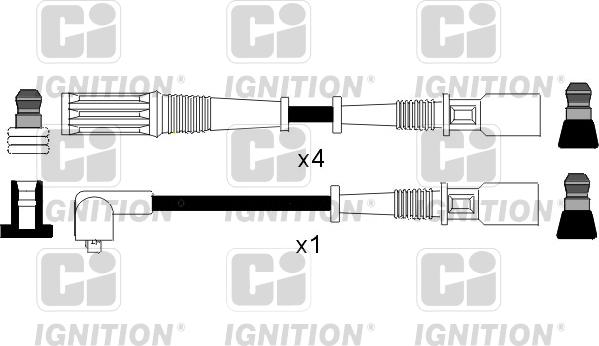 Quinton Hazell XC366 - Комплект проводов зажигания autospares.lv