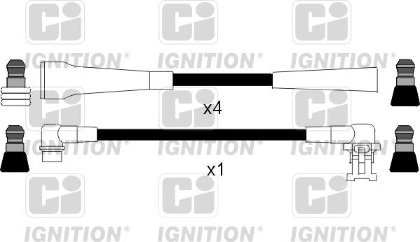 Quinton Hazell XC302 - Комплект проводов зажигания autospares.lv