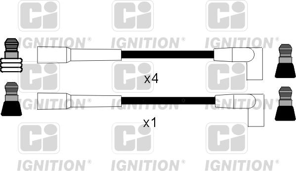 Quinton Hazell XC204 - Комплект проводов зажигания autospares.lv