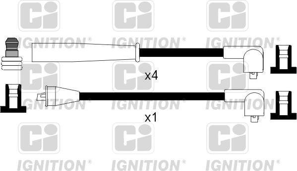 Quinton Hazell XC799 - Комплект проводов зажигания autospares.lv