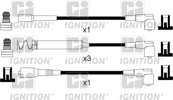 Quinton Hazell XC794 - Комплект проводов зажигания autospares.lv