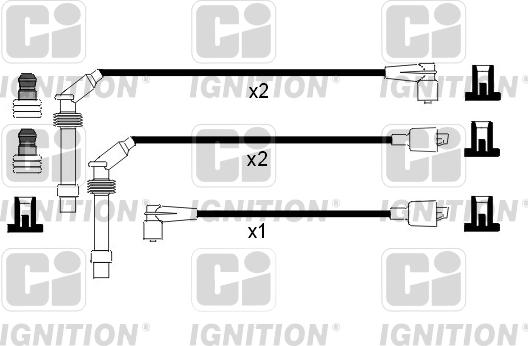 Quinton Hazell XC716 - Комплект проводов зажигания autospares.lv