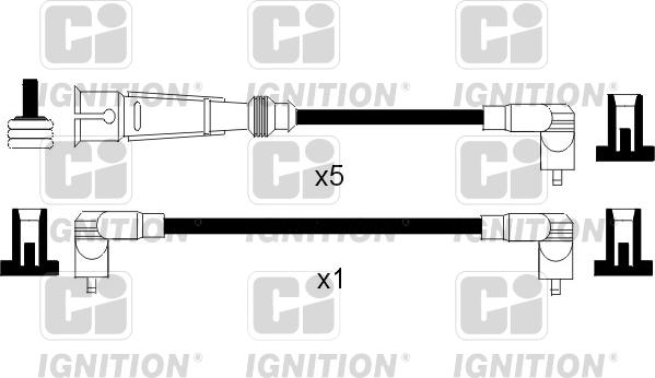 Quinton Hazell XC788 - Комплект проводов зажигания autospares.lv