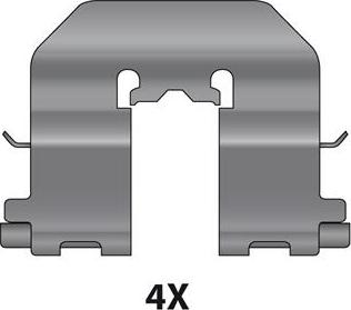 Raicam 12079666 - Комплектующие для колодок дискового тормоза autospares.lv