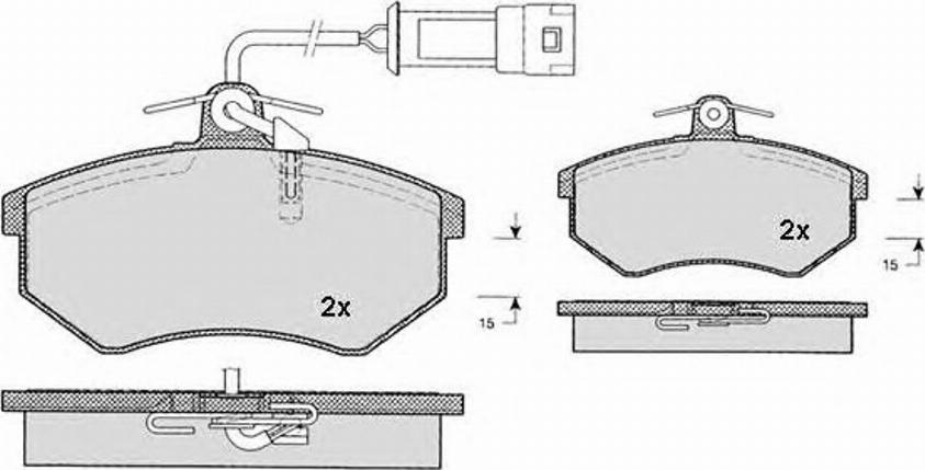 Raicam 813.4 - Тормозные колодки, дисковые, комплект autospares.lv