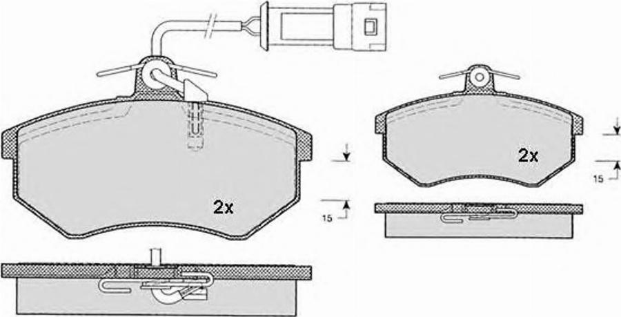 Raicam 813.1 - Тормозные колодки, дисковые, комплект autospares.lv