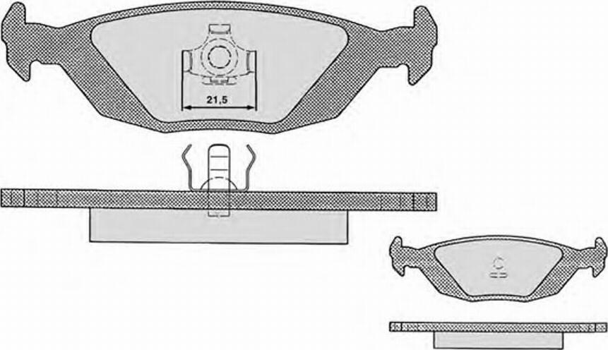 Raicam 311.1 - Тормозные колодки, дисковые, комплект autospares.lv