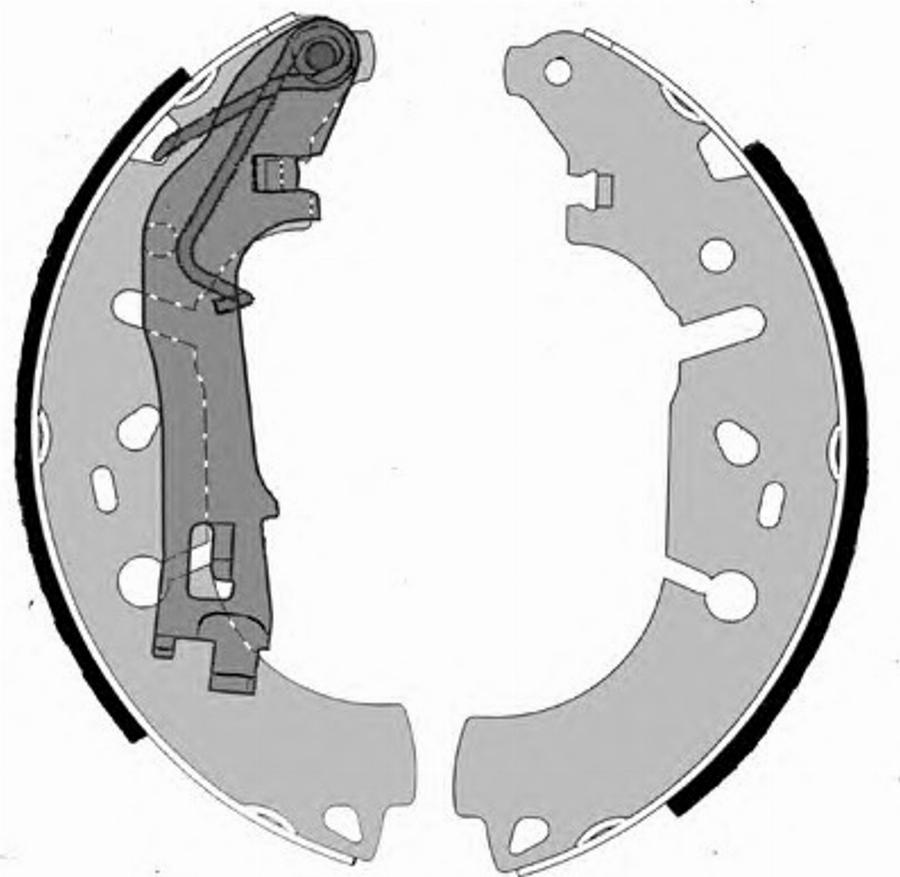 Raicam 2860 - Комплект тормозных колодок, барабанные autospares.lv