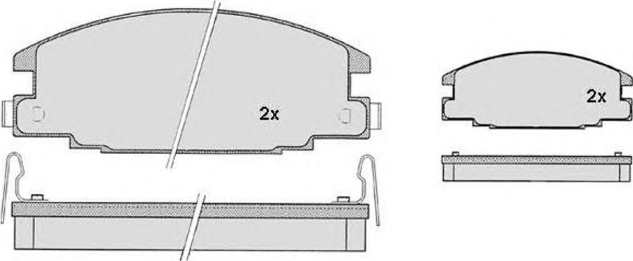 Raicam 7550 - Тормозные колодки, дисковые, комплект autospares.lv