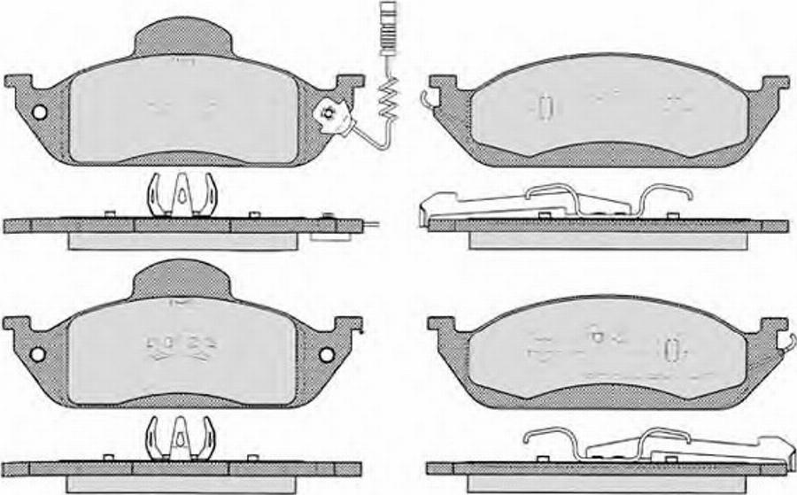 Raicam 7350 - Тормозные колодки, дисковые, комплект autospares.lv