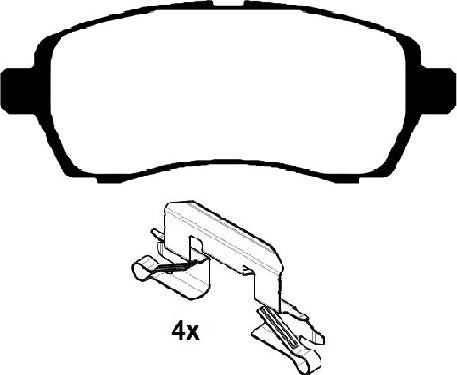 Raicam RA.0940.0K1 - Тормозные колодки, дисковые, комплект autospares.lv