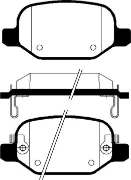 Raicam RA.0958.0 - Тормозные колодки, дисковые, комплект autospares.lv