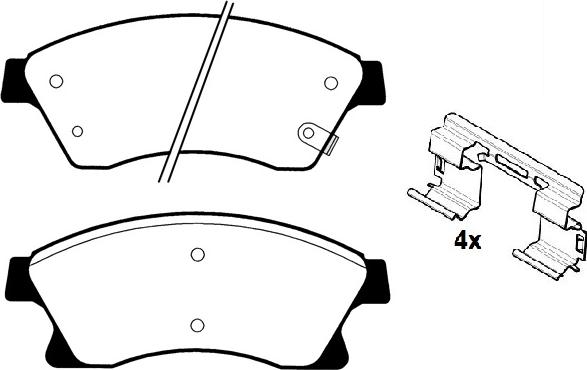 Raicam RA.0969.0K1 - Тормозные колодки, дисковые, комплект autospares.lv