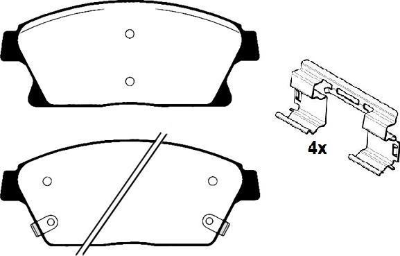 Raicam RA.0968.0K1 - Тормозные колодки, дисковые, комплект autospares.lv