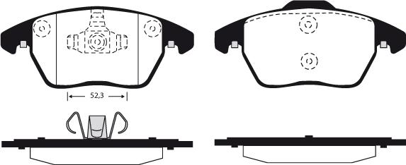 Raicam RA.0919.0 - Тормозные колодки, дисковые, комплект autospares.lv